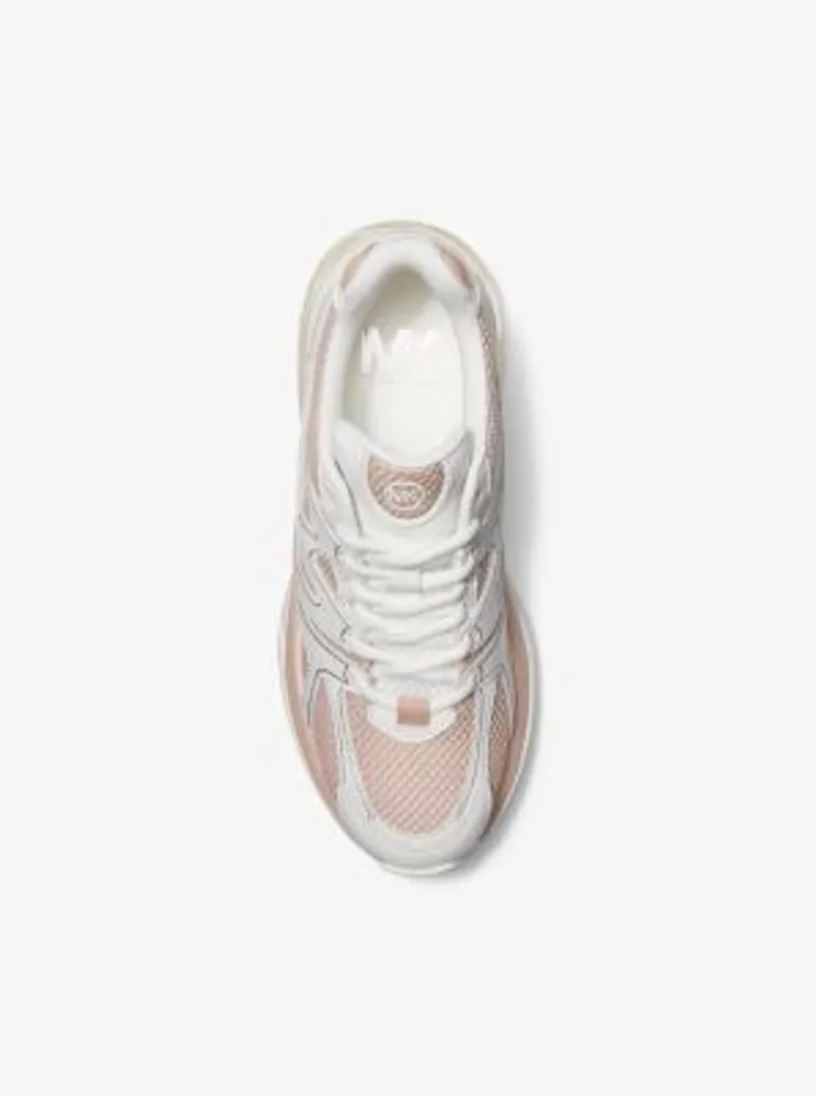 Michael Kors Kit Extreme Mesh and Leather Trainer | Scarborough