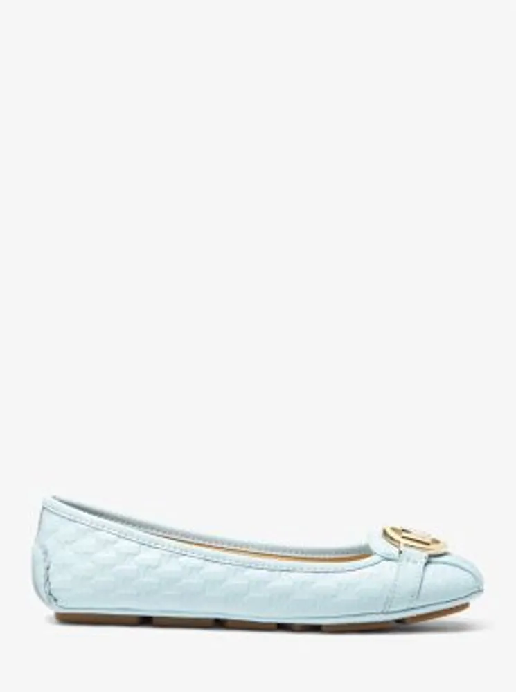 Fulton metallic embossed 2025 leather moccasin