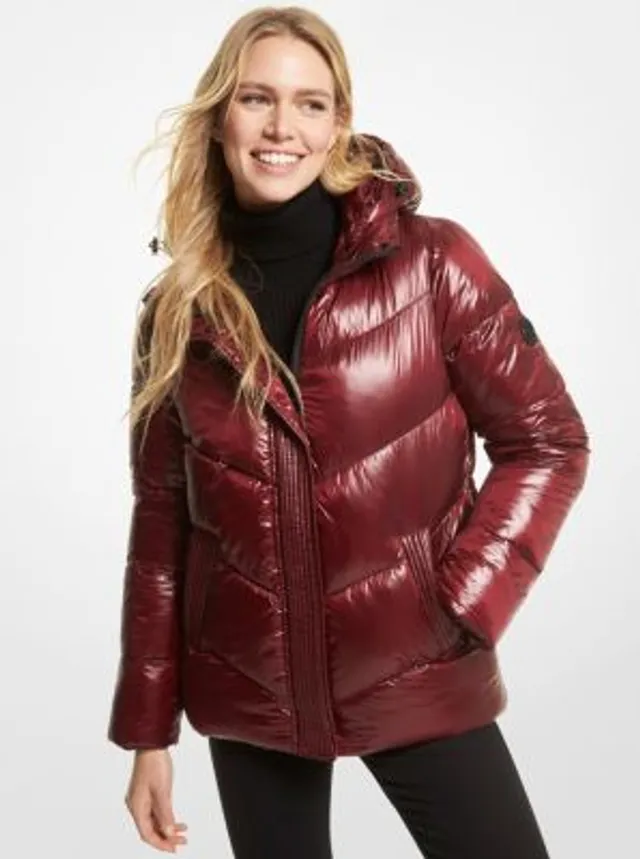 Michael kors clearance burnt red jacket