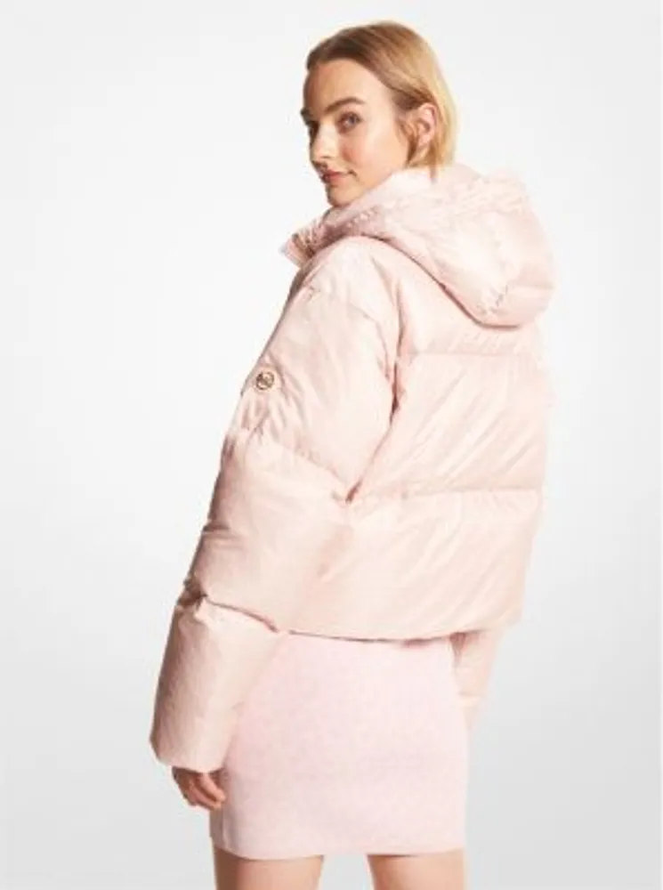 Michael kors outlet pink puffer jacket