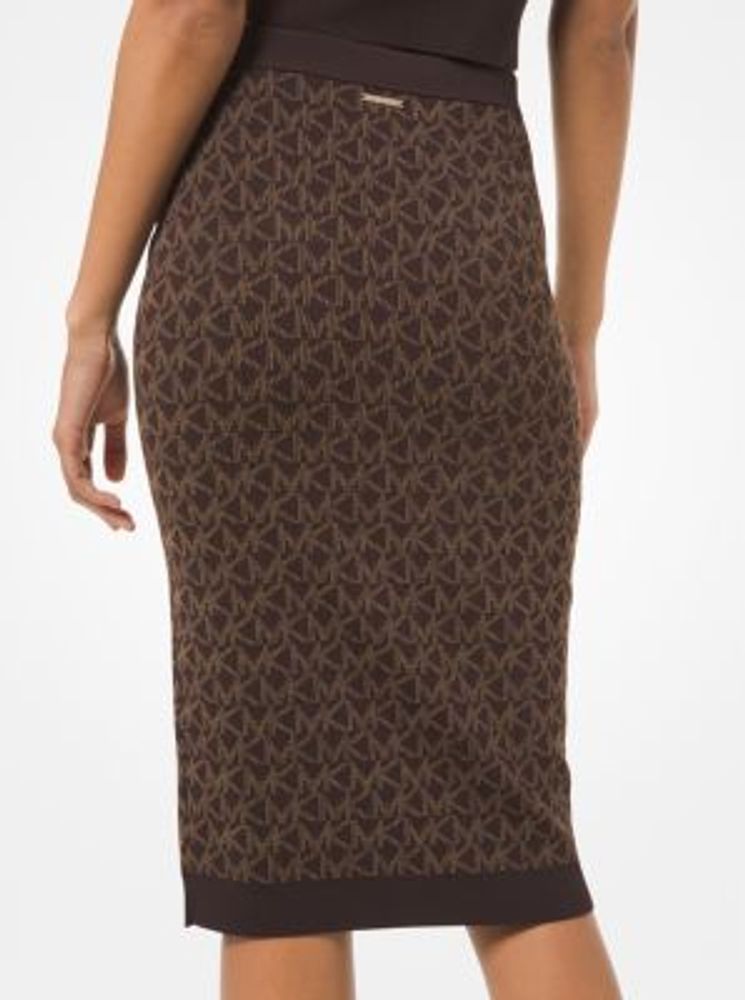 Michael Kors Logo Jacquard Pencil Skirt Upper Canada Mall