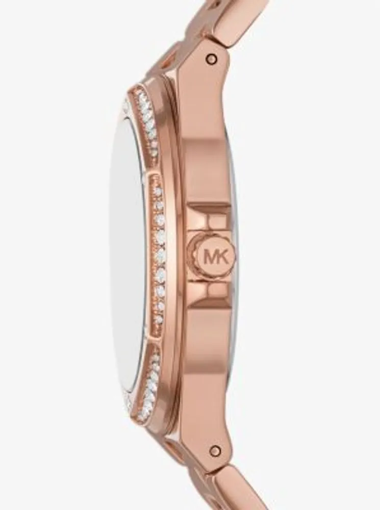 Michael kors watch and clearance bracelet set rose gold