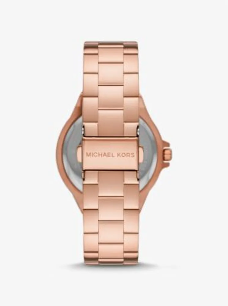 Michael kors watch and clearance bracelet set rose gold