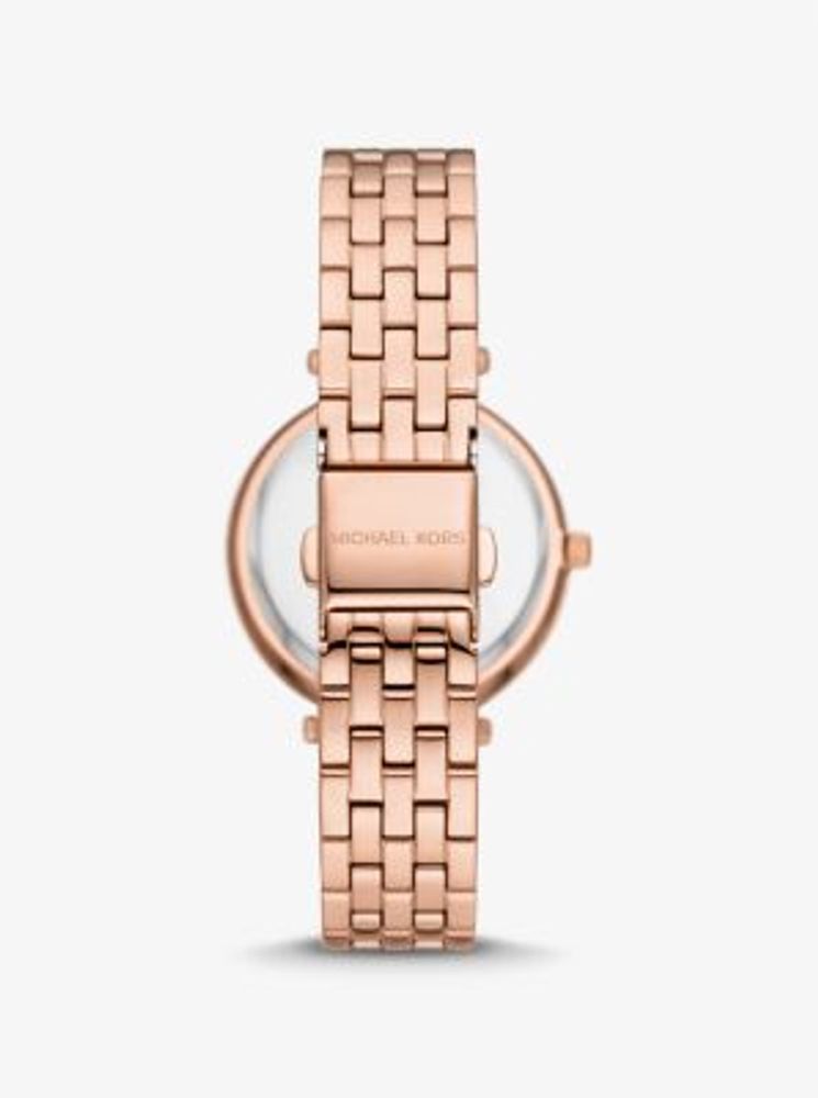 Michael kors mini darci watch best sale gold