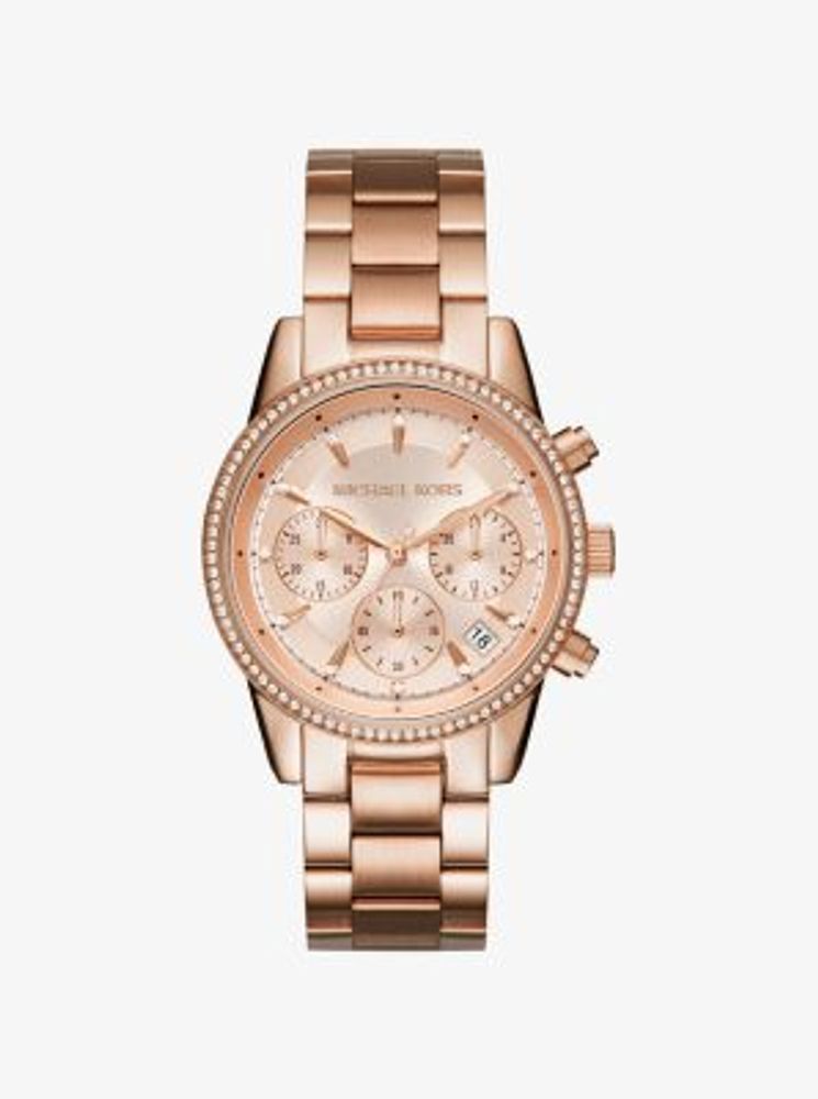 Michael kors ritz shop two tone watch