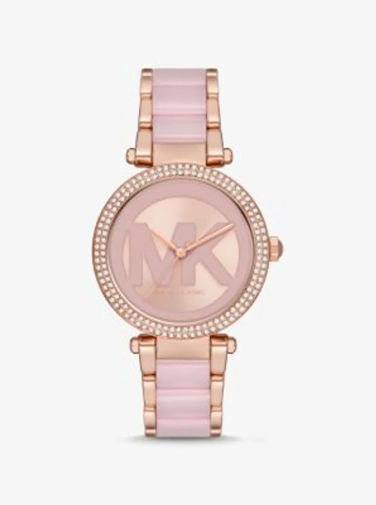 Michael kors watch with big mk deals logo