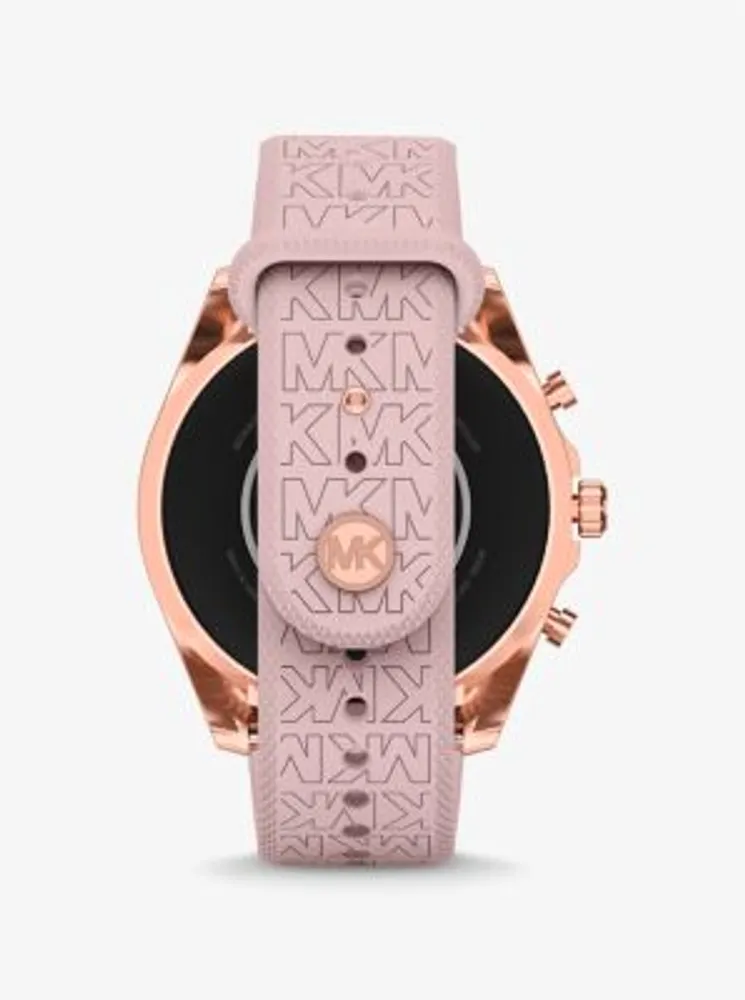 Michael kors rose gold bradshaw best sale smartwatch