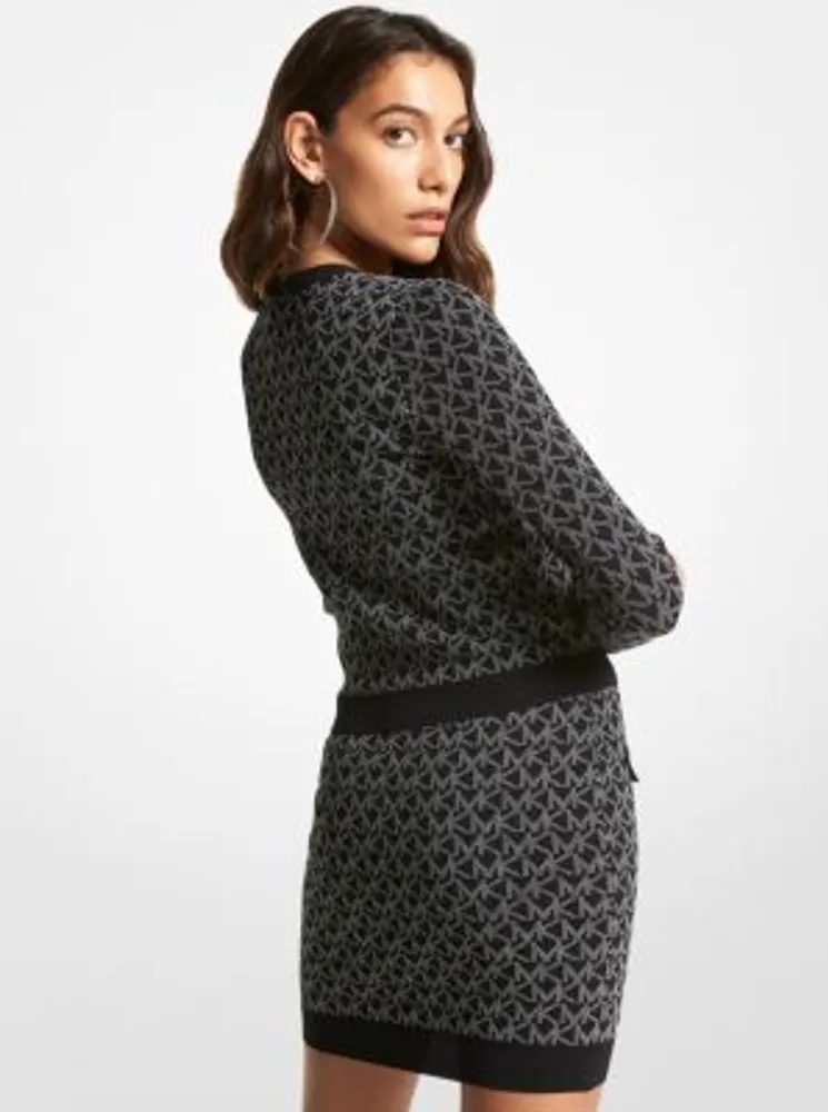 Michael Kors Logo Jacquard Cardigan | Upper Canada Mall