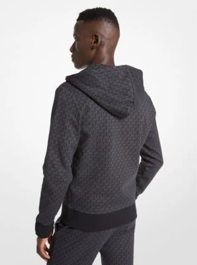Michael Kors Logo Cotton Blend Zip-Up Hoodie | Square One