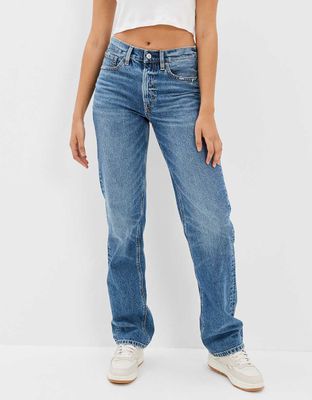 ae low rise baggy straight jean