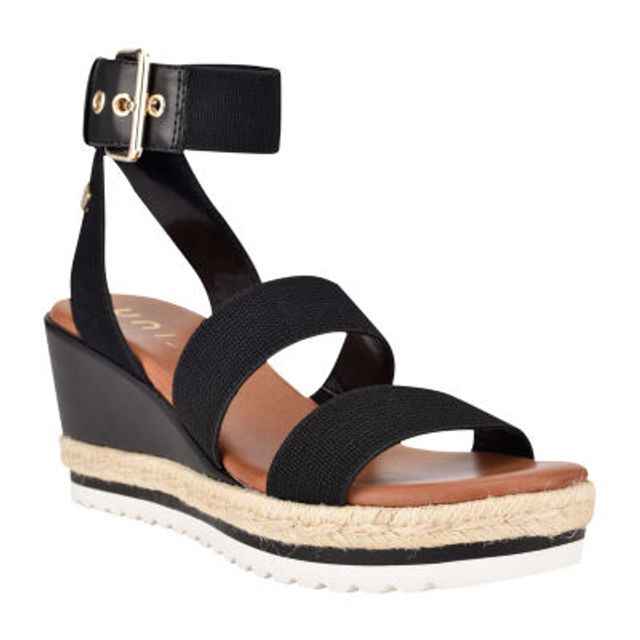 womens madden girl hewitt platform sandal - black