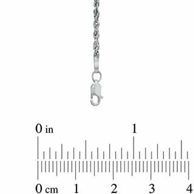 Peoples Jewellers 2.5mm Glitter Rope Chain Necklace in Hollow