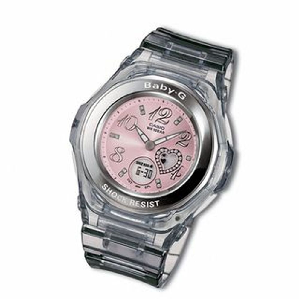 Peoples Ladies Casio Pink Dial Baby G Watch Model BGA 100 8B