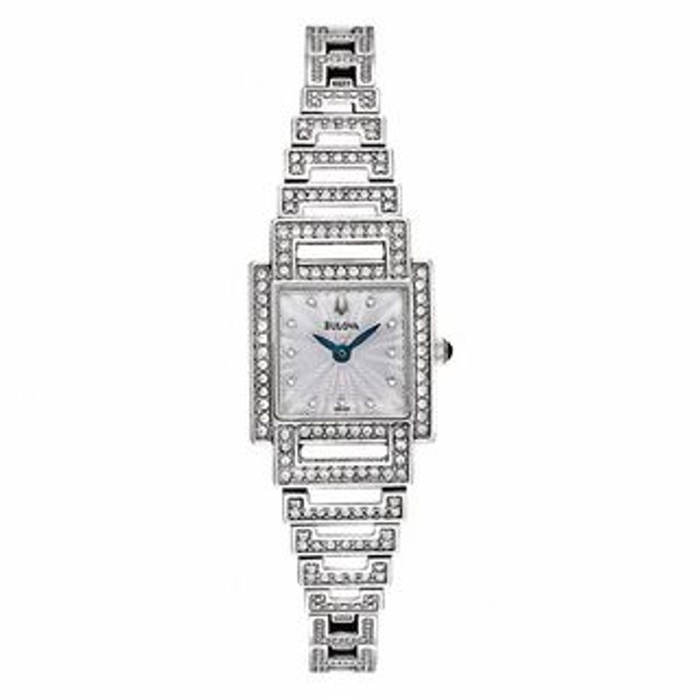 Bulova women's clearance square face watch