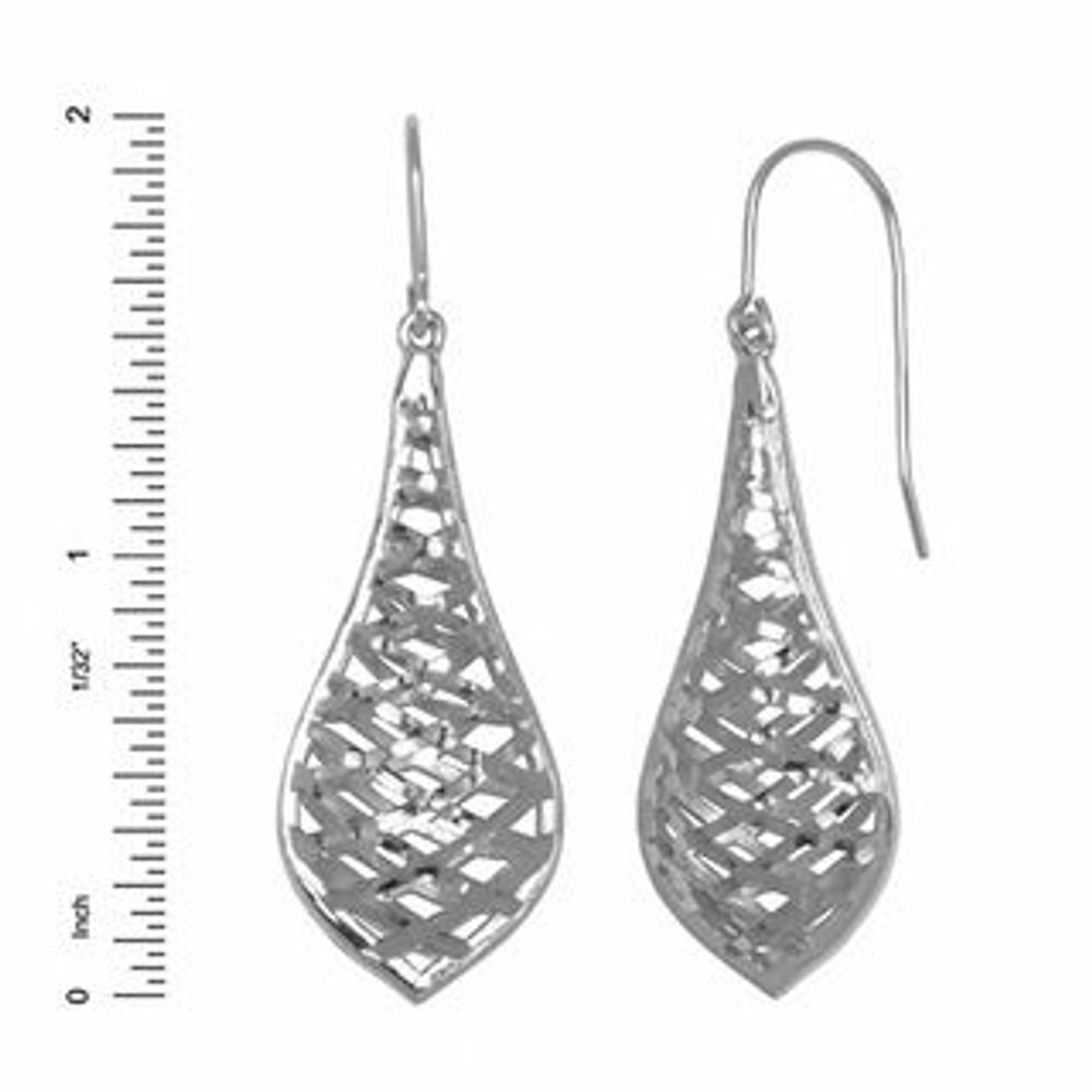 Puffed on sale teardrop earrings