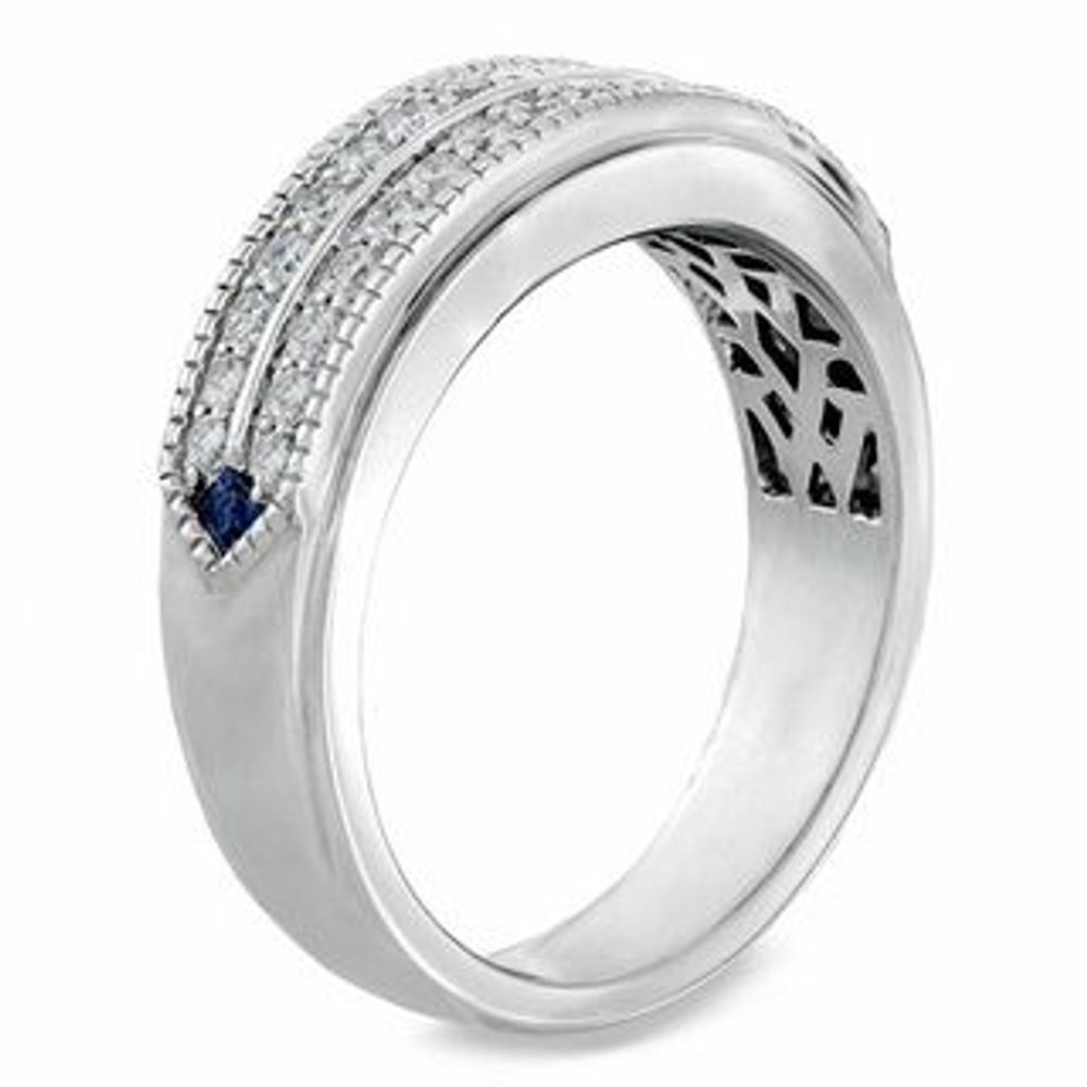 Peoples Vera Wang Love Collection Men s 0.58 CT. T.W. Diamond