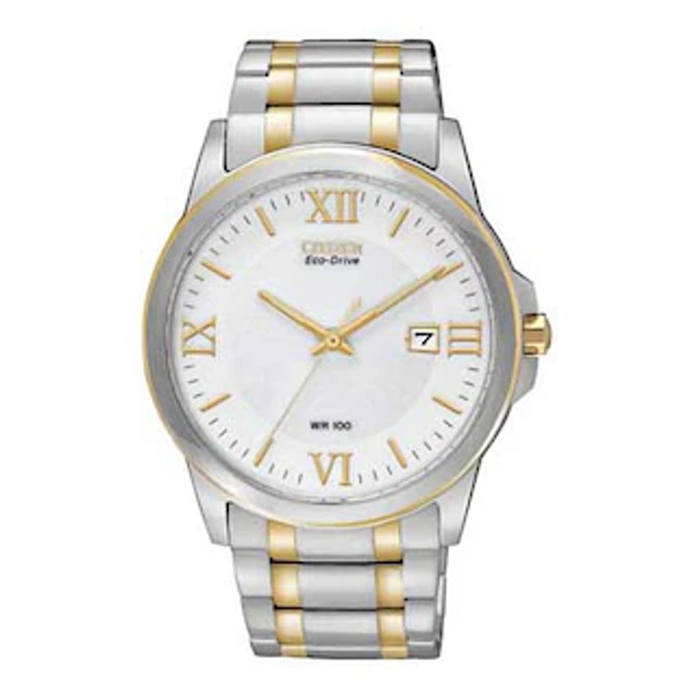 Peoples Men's Citizen EcoDrive® Watch with White Dial (Model BM7264