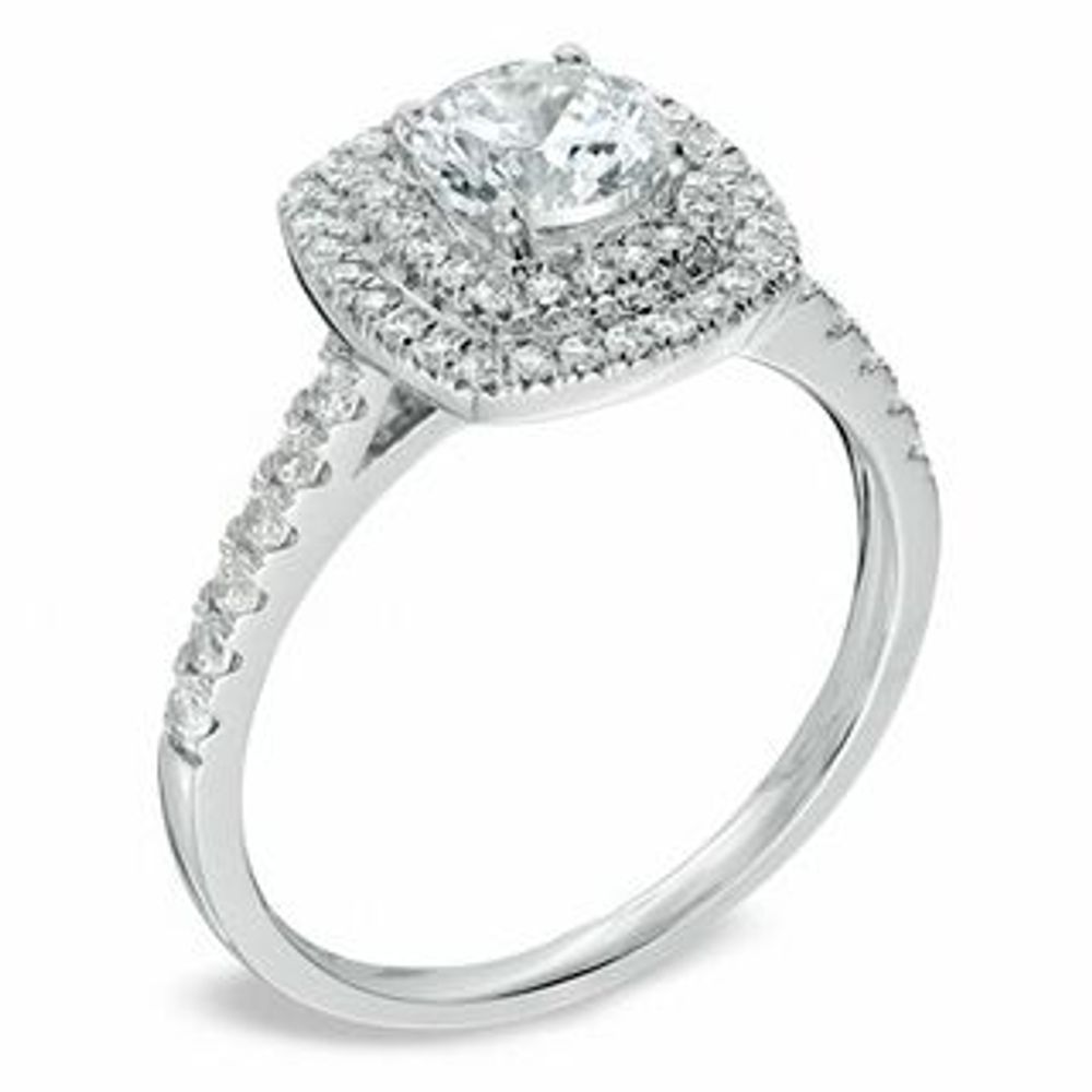 Double frame engagement on sale ring