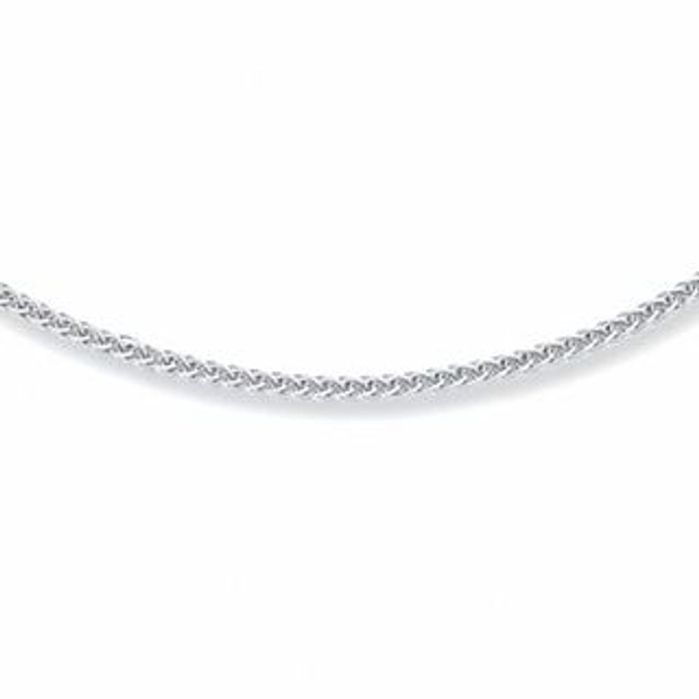 Peoples Jewellers 1.0mm Wheat Chain Necklace in 10K White Gold