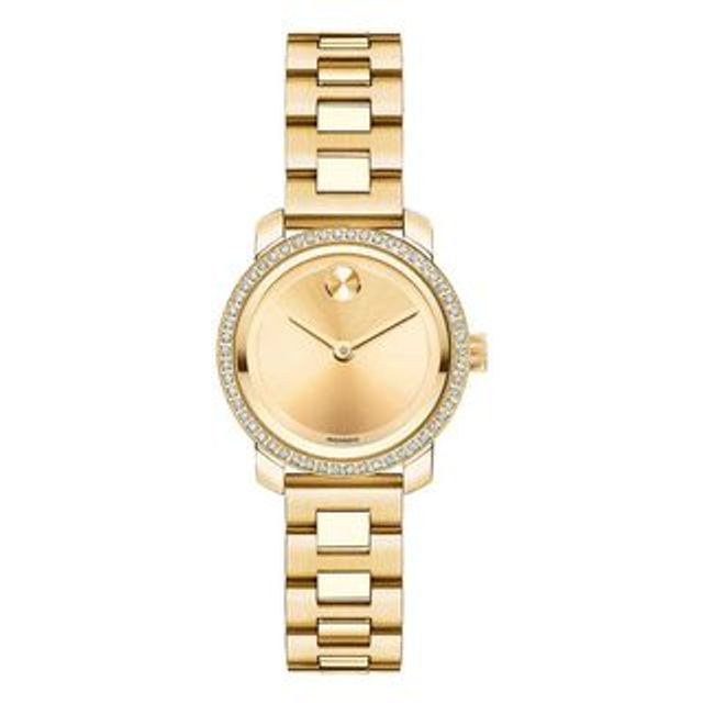 Movado gold best sale diamond watch