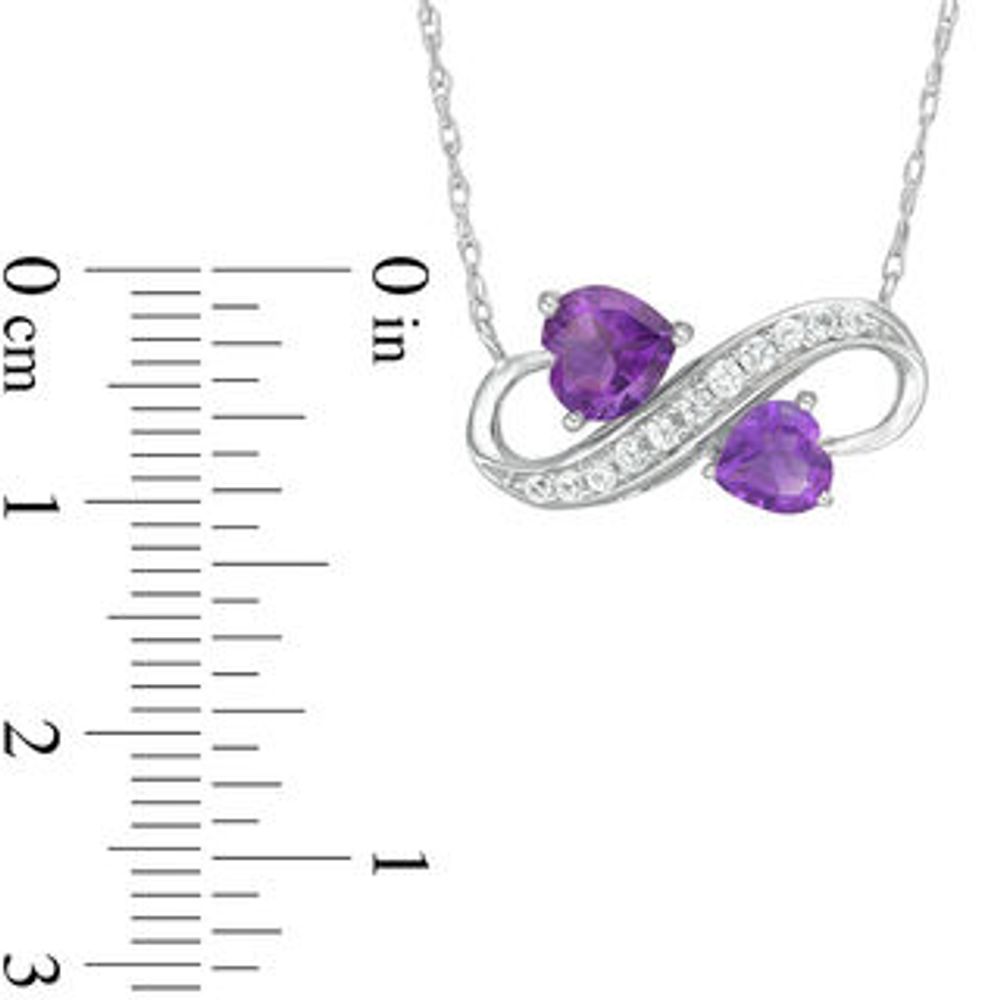 Amethyst on sale infinity necklace