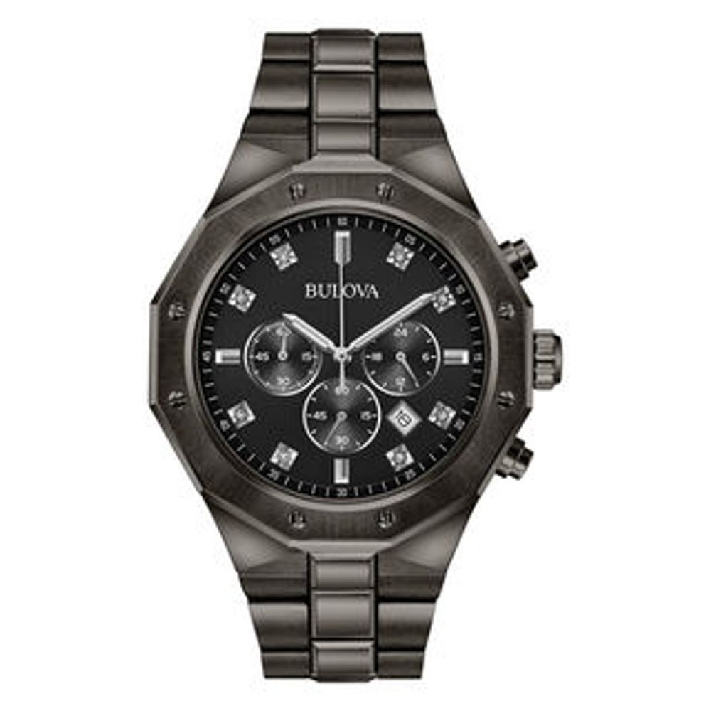 Peoples Jewellers Men s Bulova Classic Chronograph Diamond Accent