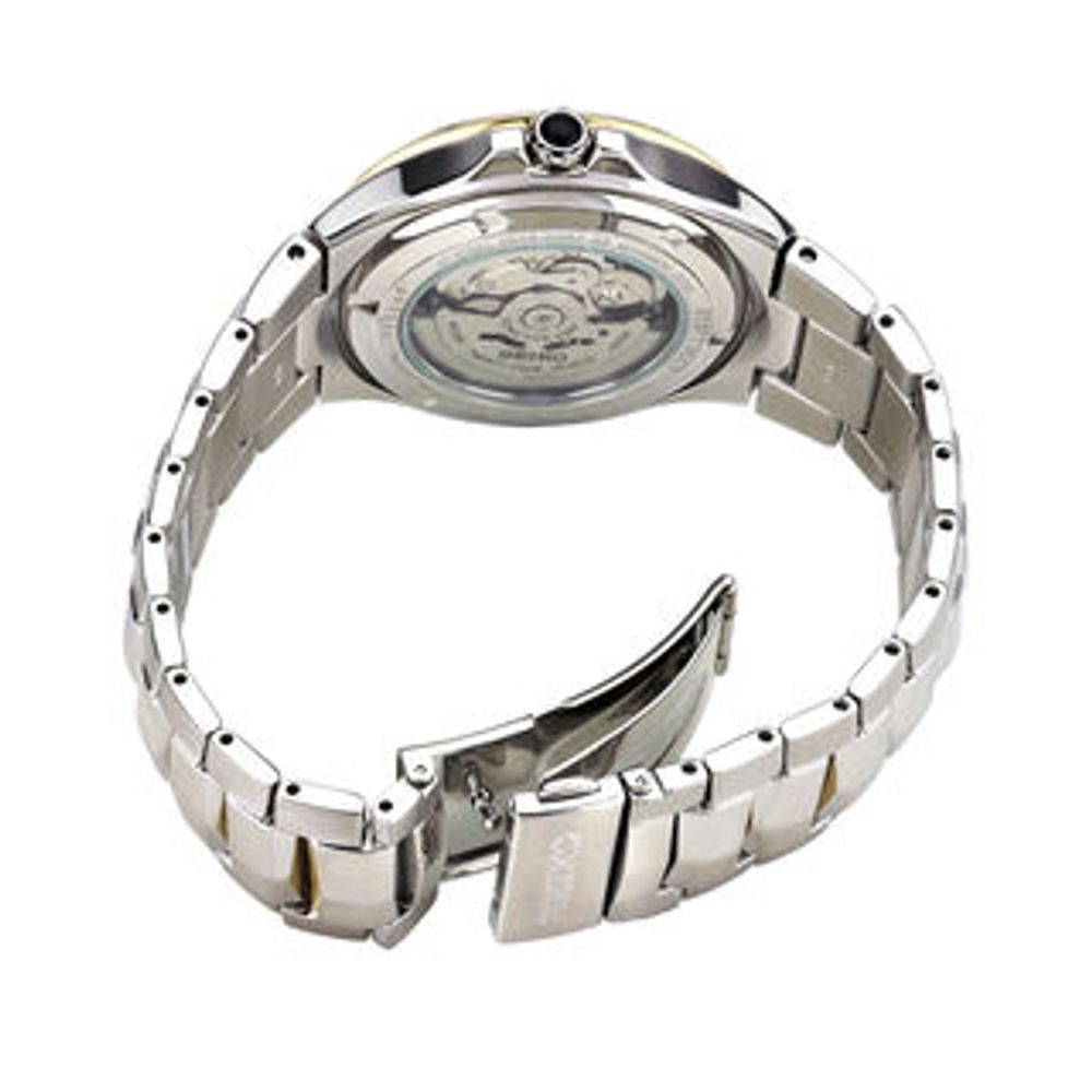 Seiko women's coutura on sale solar diamond bezel