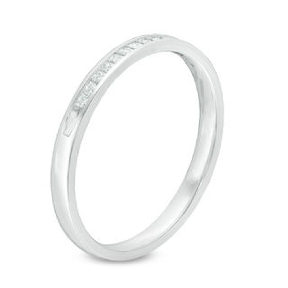 Plain white gold hot sale wedding bands for her