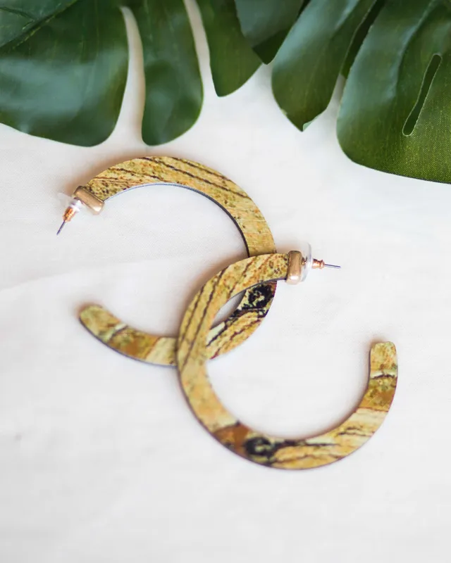 Loft Tortoiseshell Print Hoop Earrings Hamilton Place