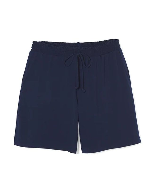 Soma Cool Nights Long Length Pajama Shorts Nightfall Navy