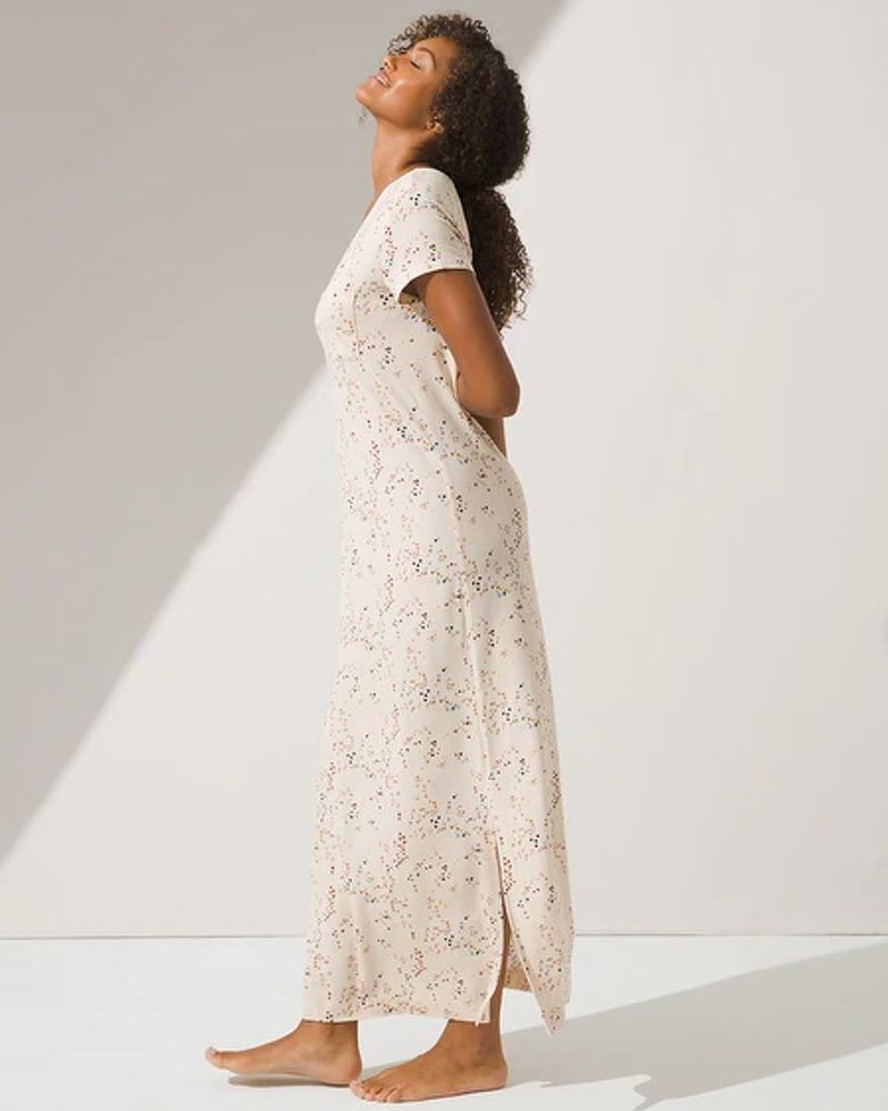 Soma Cool Nights Long Sleepshirt, MISTED DOT PINK TINT Mall of America®