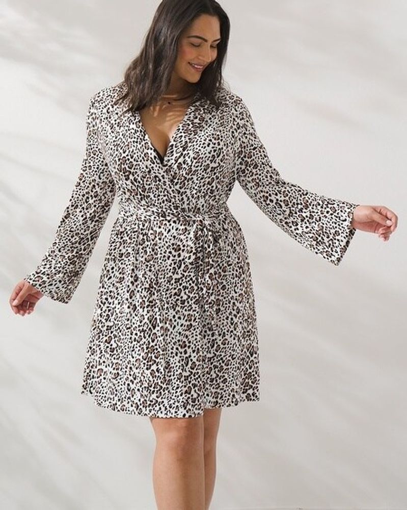 Soma Cool Nights Short Robe, JAGUAR MINI NUTMEG, Size XXL Mall of America®