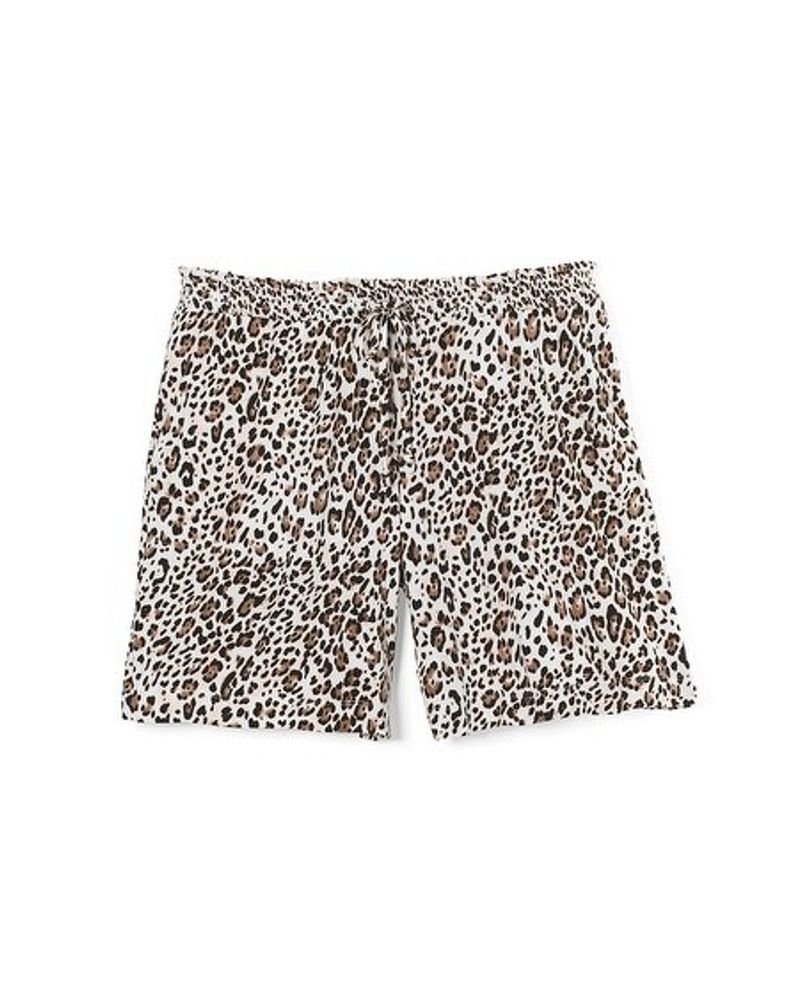 Soma Cool Nights Long Length Pajama Shorts JAGUAR MINI NUTMEG