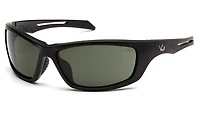 Pyramex Safety Howitzer Black Frame Forest Gray Antifog Lens