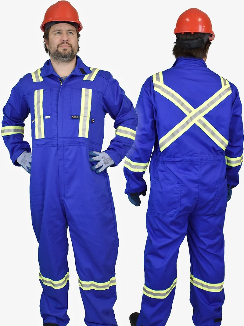 Ultrasoft FR Coverall Style 107 Contractor WS Blue 7oz Size 48T