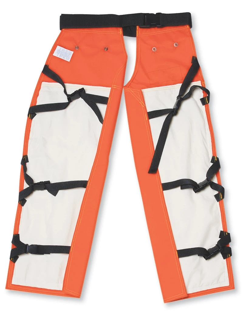 600 Denier Polyester Apron-Style High Visibility 4100 Chainsaw Chaps BK50141