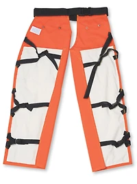 600 Denier Polyester Apron-Style High Visibility 4100 Chainsaw Chaps BK50141