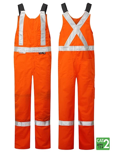 Ultrasoft 9oz Bib Pants - Orange