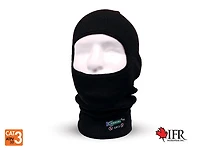 Kermel Fine Rib Knitted FR Balaclava - Black KBJ-58