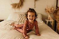 Tal + Love Waffle Basic Zip Footie