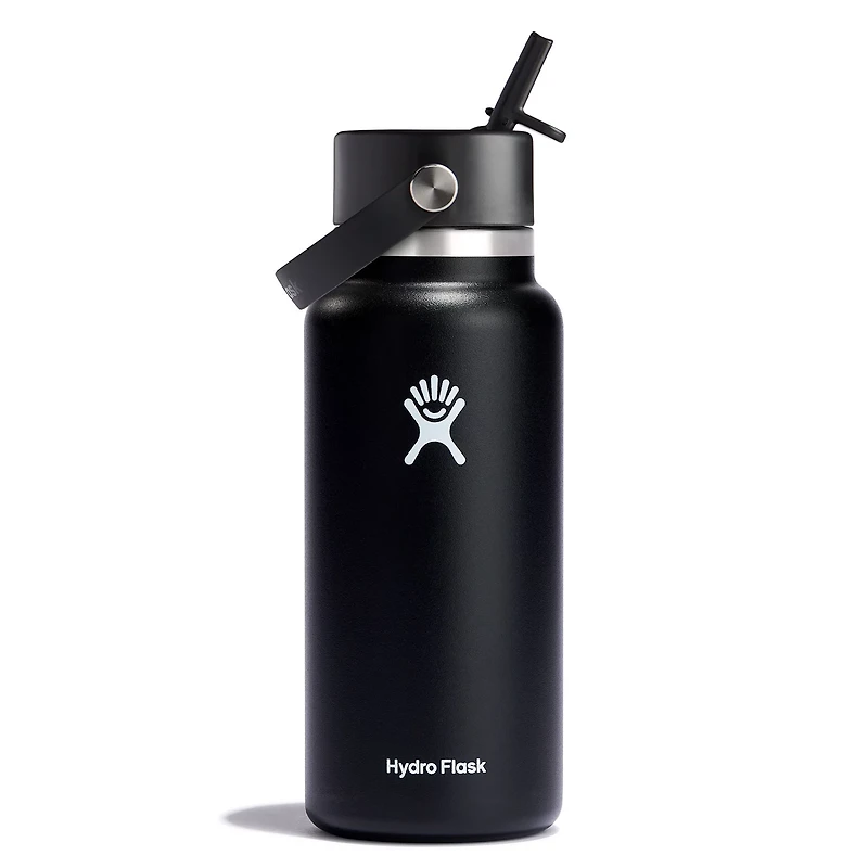 Hydro Flask 32 oz Wide Mouth Water Bottle with Flex Straw Cap