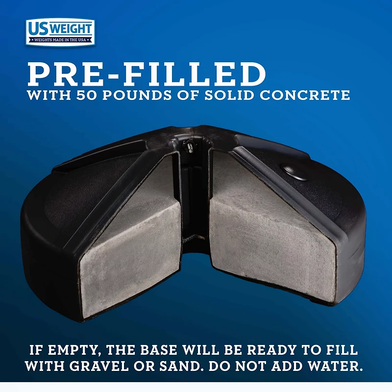 US Weight Durable 50 Pound Umbrella Base
