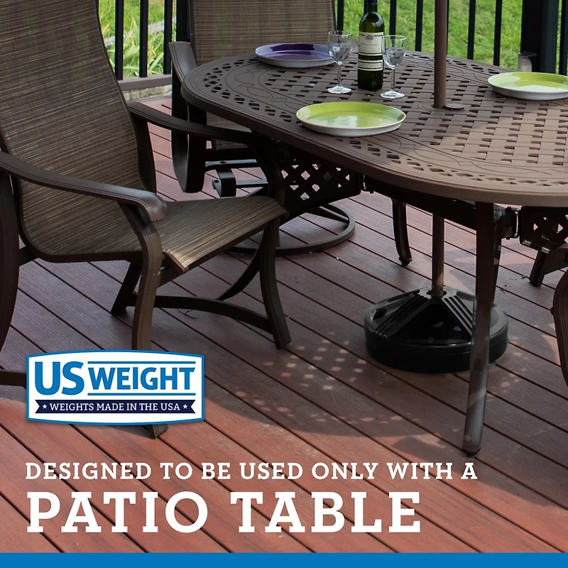 US Weight Durable 50 Pound Umbrella Base