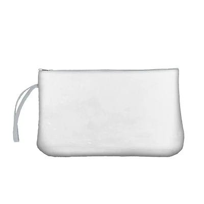 Logo Brands Plain Clear Wristlet