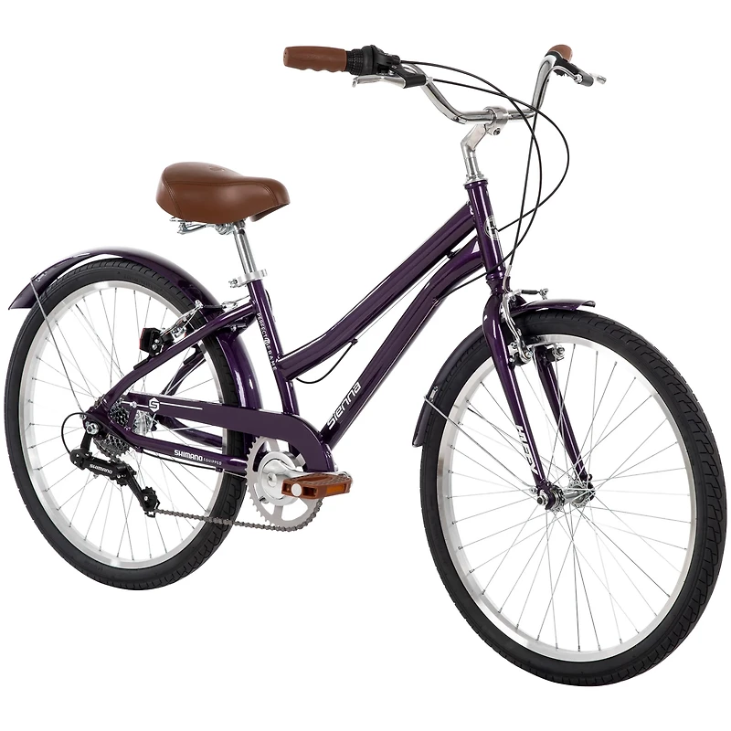 Huffy Girls' Sienna 24 7-Speed Comfort Hybrid Bike