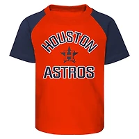 /Heather Gray Houston Astros Ground Out Baller Raglan T-Shirt and Shorts Set