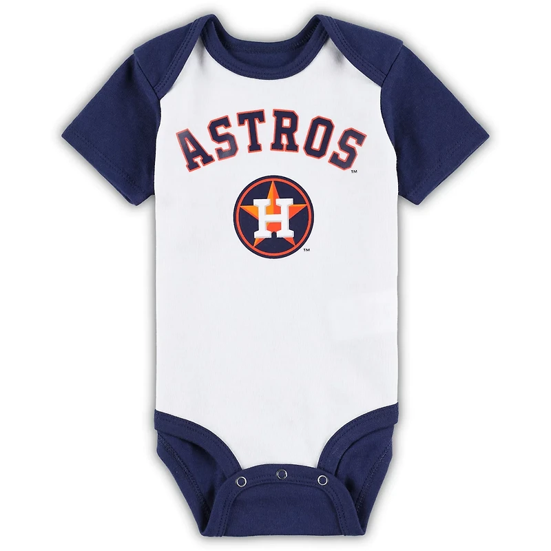 /Heather Gray Houston Astros Two-Pack Little Slugger Bodysuit Set
