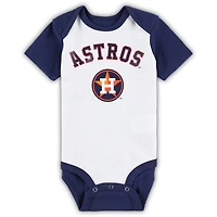 /Heather Gray Houston Astros Two-Pack Little Slugger Bodysuit Set