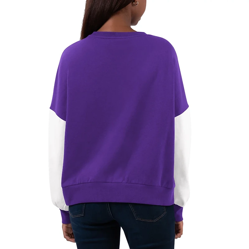 /White Los Angeles Lakers Team Pride Pullover Sweatshirt