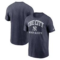 Nike Heather New York Yankees The City Never Sleeps Tri-Blend T-Shirt
